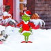 Christmas Decorations Christmas Yard Signs with Stakes, Grinch Decorations for Outdoor Garden Lawn. Available at Crazy Sales for $19.95