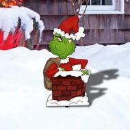 Detailed information about the product Christmas Decorations Christmas Yard Signs with Stakes, Grinch Decorations for Outdoor Garden Lawn