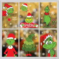 Detailed information about the product Christmas Decorations Indoor Window Clings, Cute Grinch Window Stickers Decals for Kids Home School Office Winter Decor