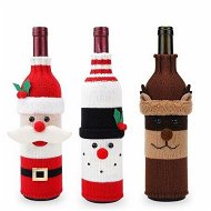 Detailed information about the product Christmas Decorative Wine Bottle Sleeve Knitted Champagne Bottle Sleeve For Restaurant Holiday Scene Setting 10.24 X 4.33 Inches - 3 pieces