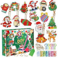 Detailed information about the product Christmas Diamond Painting Keychain DIY Hanging Diamond Art Kits Diamond Ornaments for Kids Christmas Crafts Family Decor