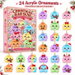 Christmas Dumpling Advent Calendar 24 Days, 24 Cute Bao Bun 2D Acrylic Hanging Ornaments, Christmas Tree Decorations Christmas Gifts. Available at Crazy Sales for $14.99