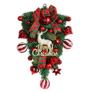 Detailed information about the product Christmas Elk Upside Down Tree with Red Fruit Outdoor Patio Decorations for Holiday Parties