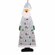 Detailed information about the product Christmas Felt Advent Calendar Hanging Fabric Santa Claus Self Filling Decor Bag (Grey)