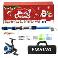 Detailed information about the product Christmas Fishing Rod and Reel Combo Kit Lightweight Starter Set Saltwater Freshwater Great Christmas Gift Color Blue