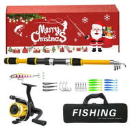 Detailed information about the product Christmas Fishing Rod and Reel Combo Kit Lightweight Starter Set Saltwater Freshwater Great Christmas Gift Color Yellow