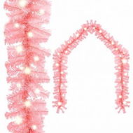 Detailed information about the product Christmas Garland with LED Lights 20 m Pink