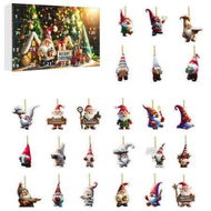 Detailed information about the product Christmas Gnome Advent Calendar 24 Days Christmas Countdown Calendars with 24 2D Acrylic Pendants Decoration For Christmas Tree Home Decoration