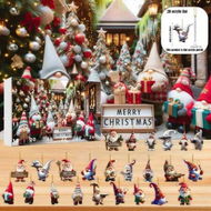 Detailed information about the product Christmas Gnome Advent Calendar 24 Days Christmas Countdown Calendars with 24 2D Acrylic Pendants Decoration For Christmas Tree Home Decoration
