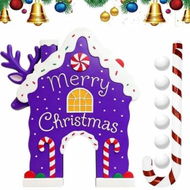 Detailed information about the product Christmas Golf Game Set With Candy Cane Club 6 Balls,Portable Golf Course Set,Christmas Golf Course Set,For Home Party Christmas Gift