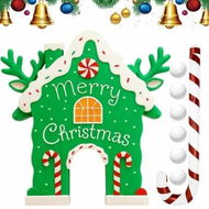 Detailed information about the product Christmas Golf Game Set With Candy Cane Club 6 Balls,Portable Golf Course Set,Christmas Golf Course Set,For Home Party Christmas Gift