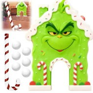 Detailed information about the product Christmas Grinch Golf Game Set With Candy Cane Club 6 Balls,Portable Golf Course Set,Christmas Grinch Golf Course Set,For Home Party Christmas Gift