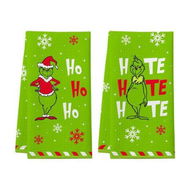 Detailed information about the product Christmas Grinch Kitchen Towels, 2 Pack Holiday Collection Dish Towels, Absorbent Bathroom Hand Towels