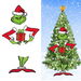 Christmas Grinch Tree Topper Decoration Large Size Cardboard Head Arms Legs Grinch Plugin For Christmas Party Home Decor. Available at Crazy Sales for $17.99