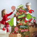 Christmas Grinch Tree Topper Decorative Peppermint Candy Santa Hat with Arms and Legs for Holiday Indoor Home Decorations,Christmas Tree Topper. Available at Crazy Sales for $19.99