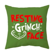 Detailed information about the product Christmas Grinchs Pillowcase Festive Decoration Sofa Bed Heads Pillow Pillowcase 45*45cm (Excluding Pillow Core)