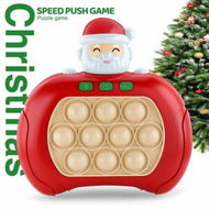 Detailed information about the product Christmas Handheld Game for Pop Fidget Game Toys, Quick Push Game, Bubble Stress Pop Light Up Game, Mini Games Sensory Toys for Autistic Children