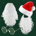 Christmas Hat Wig Beard Glasses 4 Piece Set Ideal For Christmas Parties Events And Festive Gatherings. Available at Crazy Sales for $24.99