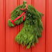 Christmas Horse Plush Wreath,Christmas Decorations Front Door Decoration Artificial Garland. Available at Crazy Sales for $46.99