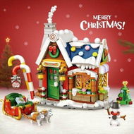 Detailed information about the product Christmas House Building Kit, Santa's Visit Block Toy Set, 788 Pieces, Great Holiday Gift Idea for Christmas Scene, Party Gift for Boys and Girls Age 6-10