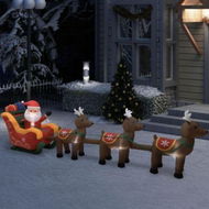 Detailed information about the product Christmas Inflatable Santa and Reindeer Decoration LED 490 cm