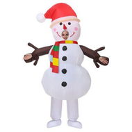 Detailed information about the product Christmas Inflatable Snowman Costume Lovely Christmas Cosplay Clothing for Carnival Masquerade Parties,Suitable for Height 150-190 CM