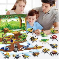 Detailed information about the product Christmas Insect Building Blocks Set 24pcs Advent Calendar Toys for Boys Girls Age 3+