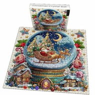 Detailed information about the product Christmas Jigsaw Puzzle Game 1024 Piece For Christmas Crystal Ball Puzzle Toy Christmas Gift Home Decor