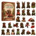 Christmas Labrador Advent Calendar 24 Piece 2D Acrylic Dog Ornaments Countdown Box Tree Hanging Decorations. Available at Crazy Sales for $14.99