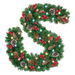 Christmas LED Rattan Garland 2.7m Artificial Pine Tree Decorations with Berries and Pine Cones for Home. Available at Crazy Sales for $34.99