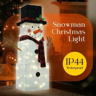 Detailed information about the product Christmas Lights Snowman Decorations 75 LED Strip Lighted Home Display Outdoor Xmas Holiday Garden House Ornaments Cold White Stackable Light Up Night