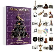 Detailed information about the product Christmas Music Instruments Advent Calendar 24 Days Music Advent Calendar Acrylic Christmas Tree Ornaments New Year Holiday Party Decor