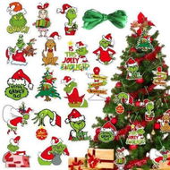 Detailed information about the product Christmas Ornament Christmas Tree Decorations Grinchs Style (32 Pcs)