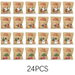 Christmas Paper Gift Bags 24 Pack, Kraft Look Cardstock Treat Bags with Snowflake Stickers, 4 Designs for Party Favours and Small Gifts. Available at Crazy Sales for $12.99
