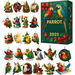 Christmas Parrot Advent Calendar, 2D Acrylic Countdown Ornament Festive Parrot Pendant Decoration for Christmas Decoration. Available at Crazy Sales for $19.95