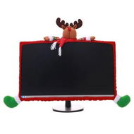 Detailed information about the product Christmas Reindeer Doll Theme Computer Monitor Bezels Christmas Decorations Ideal For Computer Monitors Ranging From 19 To 27 Inches