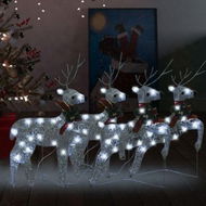 Detailed information about the product Christmas Reindeers 4 pcs Silver 80 LEDs