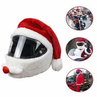 Detailed information about the product Christmas Santa Motorcycle Helmet Cover, Santa Claus Christmas Hat Decoration Accessories