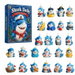 Christmas Shark Advent Calendar 24 Piece 2D Acrylic Shark Ornaments Christmas Countdown Tree Hanging Decorations. Available at Crazy Sales for $14.99
