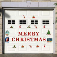 Detailed information about the product Christmas Snowman Magnetic Garage Door Sticker Festive Home Decor Car Fridge Sticker