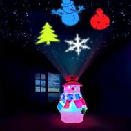 Detailed information about the product Christmas Snowman Projector Lights Decorative Projection Lamp With Snowflake SnowmanTree Ball Patterns For Night Decoration Xmas Party