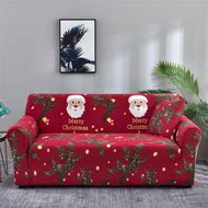 Detailed information about the product Christmas Sofa Cover Santa Claus Printed Sofa Couch Cover Washable Furniture Protector Christmas Home Room Festival Decoration Size 145-185cm