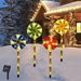 Christmas Solar Candy Cane Lights, Solar Sidewalk Lights Christmas for Outdoor Indoor Xmas Party Garden (Multicolor). Available at Crazy Sales for $29.95