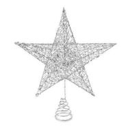 Detailed information about the product Christmas Star Tree Topper - 8 Inches Silver Glitter Christmas Tree Ornaments Metal Hollow Star for Christmas Tree Indoor Party Decoration Home Ornaments