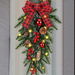 Christmas Teardrop Swag 24 Inch Pine Branch Swag Stairway Swag Prelit Tear Drop Christmas Wreath with Warm Lights Christmas Decoration. Available at Crazy Sales for $24.95