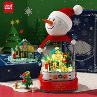 Detailed information about the product Christmas Theme Model Bricks Snowman Music Box With Lighting 220PCS Building Block Toys Christmas Gift Set