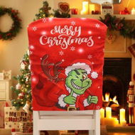 Detailed information about the product Christmas Thief Doll Furry Green Chair Cover, Ornament(Only 1 Pack)