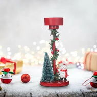 Detailed information about the product Christmas Tree Candle Holder Decor, Home Decor Pillar Christmas Tree Candles for Living Room