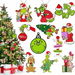 Christmas Tree Decorations, 24Pcs Wood Grinchs Christmas Tree Hanging Ornament Holiday Xmas Ornaments Grinchs Christmas Decorations Decor Home Indoors. Available at Crazy Sales for $19.95