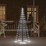 Detailed information about the product Christmas Tree on Flagpole Cold white 108 LEDs 180 cm